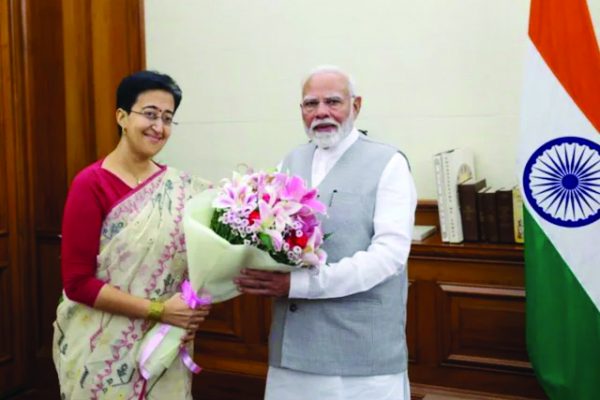 Delhi CM Atishi meets PM Modi